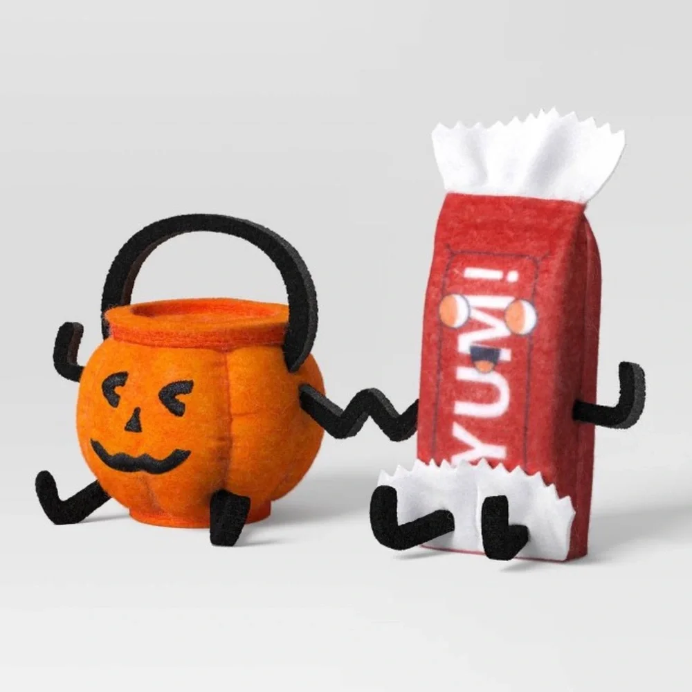 Target Hyde & EEK! Halloween Candy Bowl and Candy Bar Felt Fabric Duo Decoration